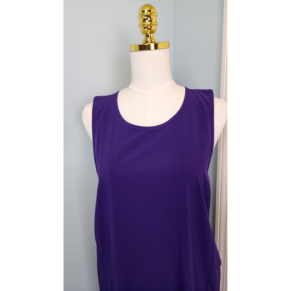 Ideology Sleeveless Midi Dress Women XXL Purple Casual - Picture 2 of 13
